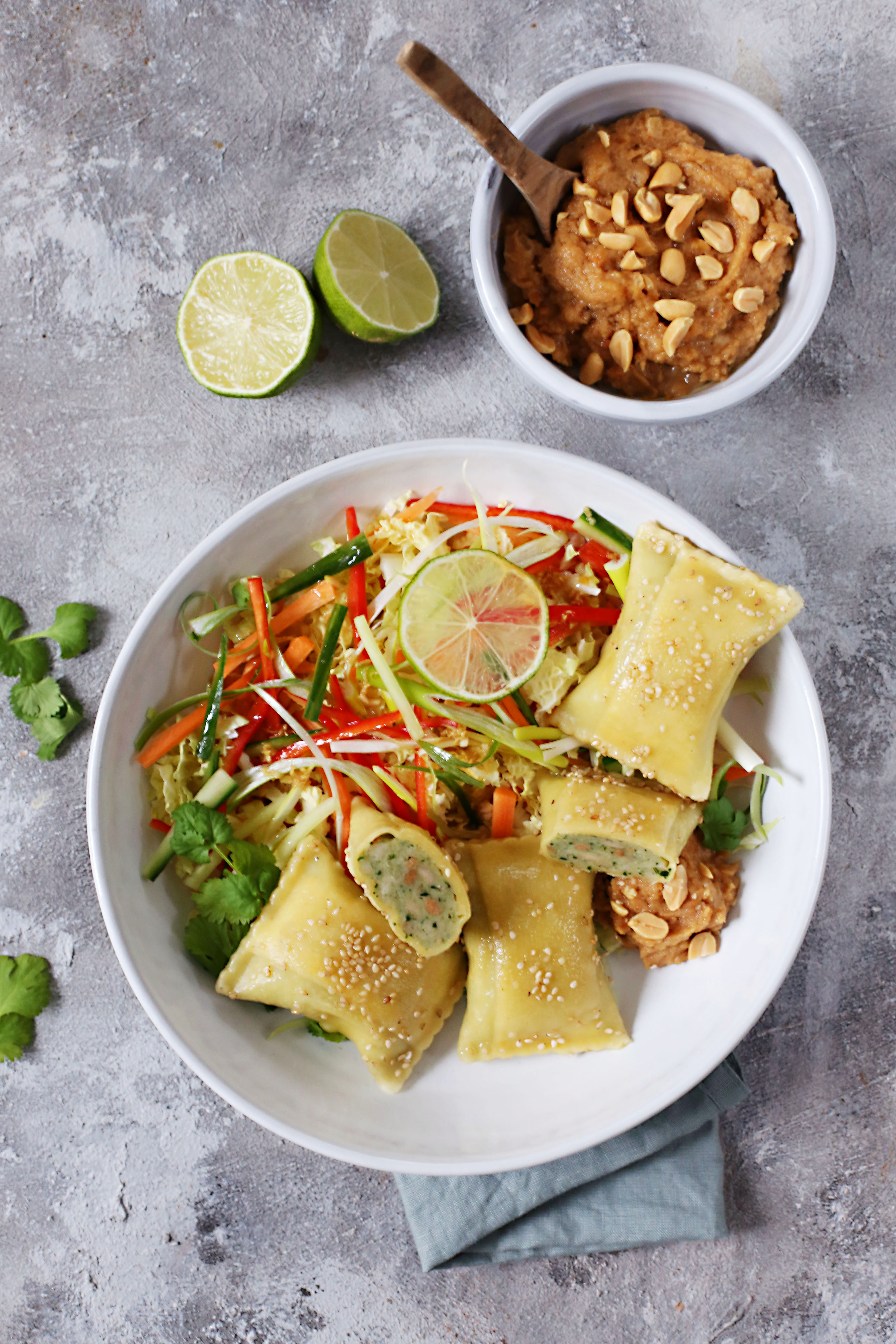 Thailändische Maultaschen mit Erdnusssauce | BÜRGER GmbH &amp; Co. KG