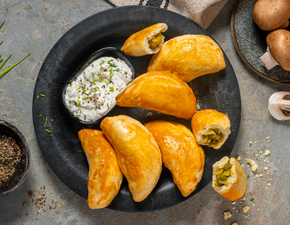 Piroschki mit Maultaschen-Füllung