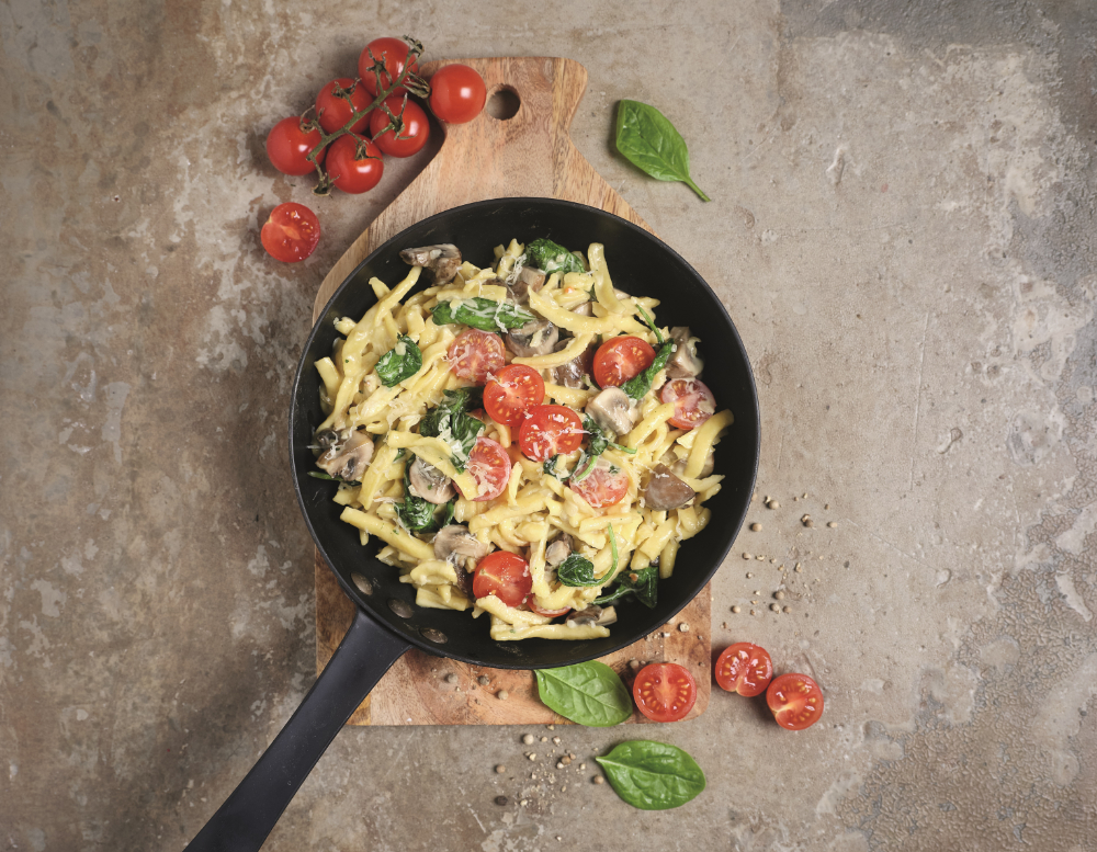 Bunte Gemüse-Spätzle-Pfanne